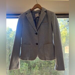 Gap women’s blue and white striped blazer size 8